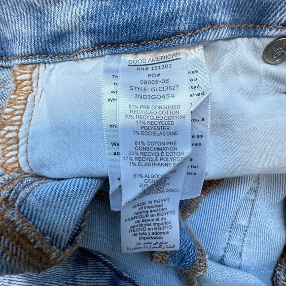 Good American Sky Blue Denim Jeans Size 8 - Picture 5 of 10